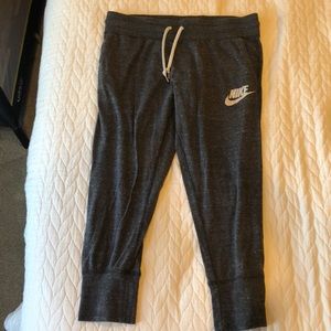 Nike cropped sweatpants! Best material ever.